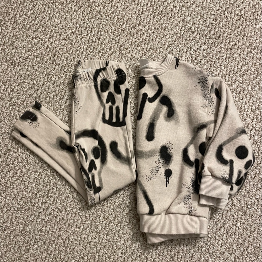 Zara Baby Boy Matching Legging & Sweatshirt- 4/5